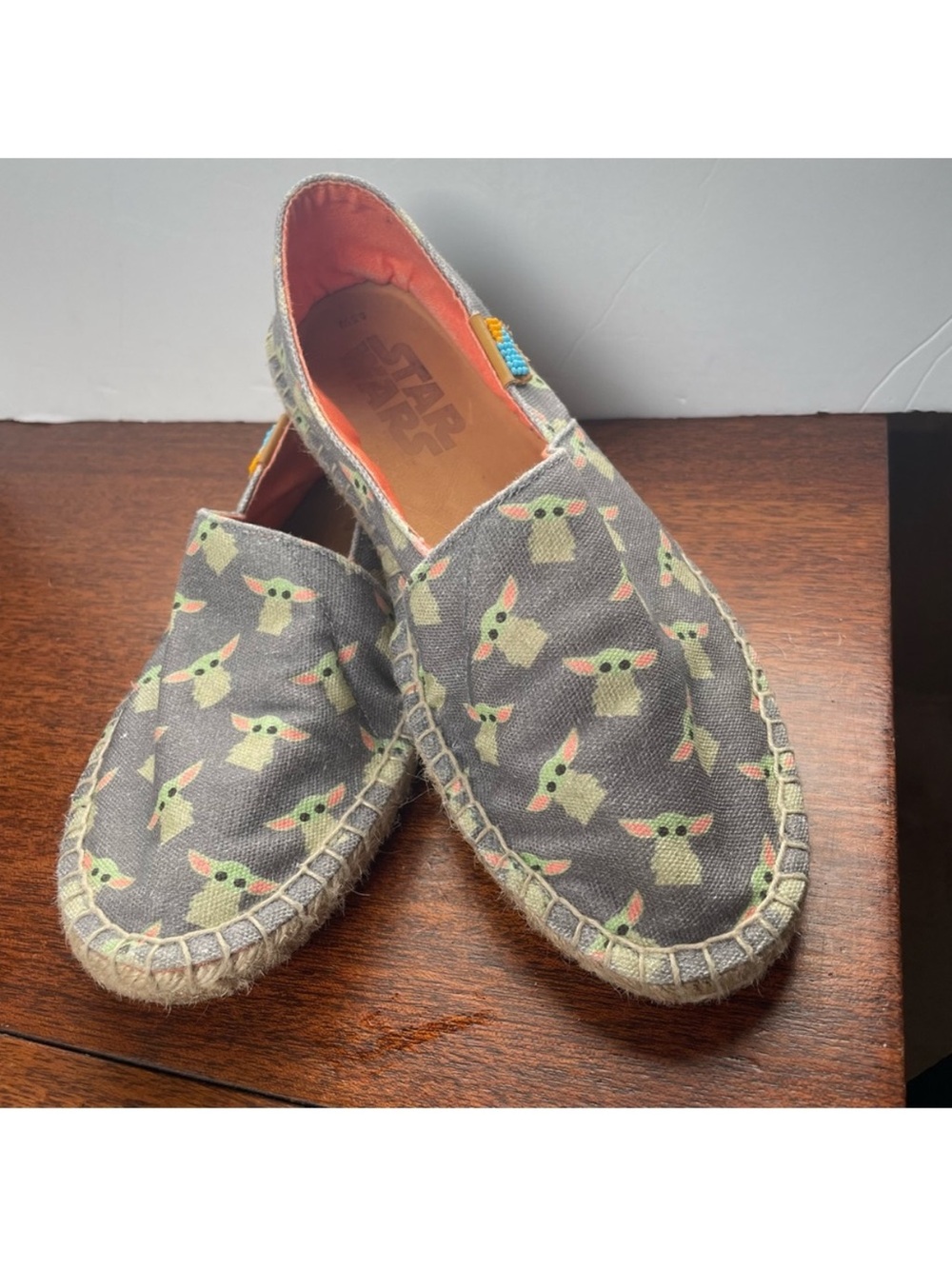 Disney Star Wars Grogu Baby Yoda Ubuntu Life Espadrilles Afridrilles Shoes 8.5